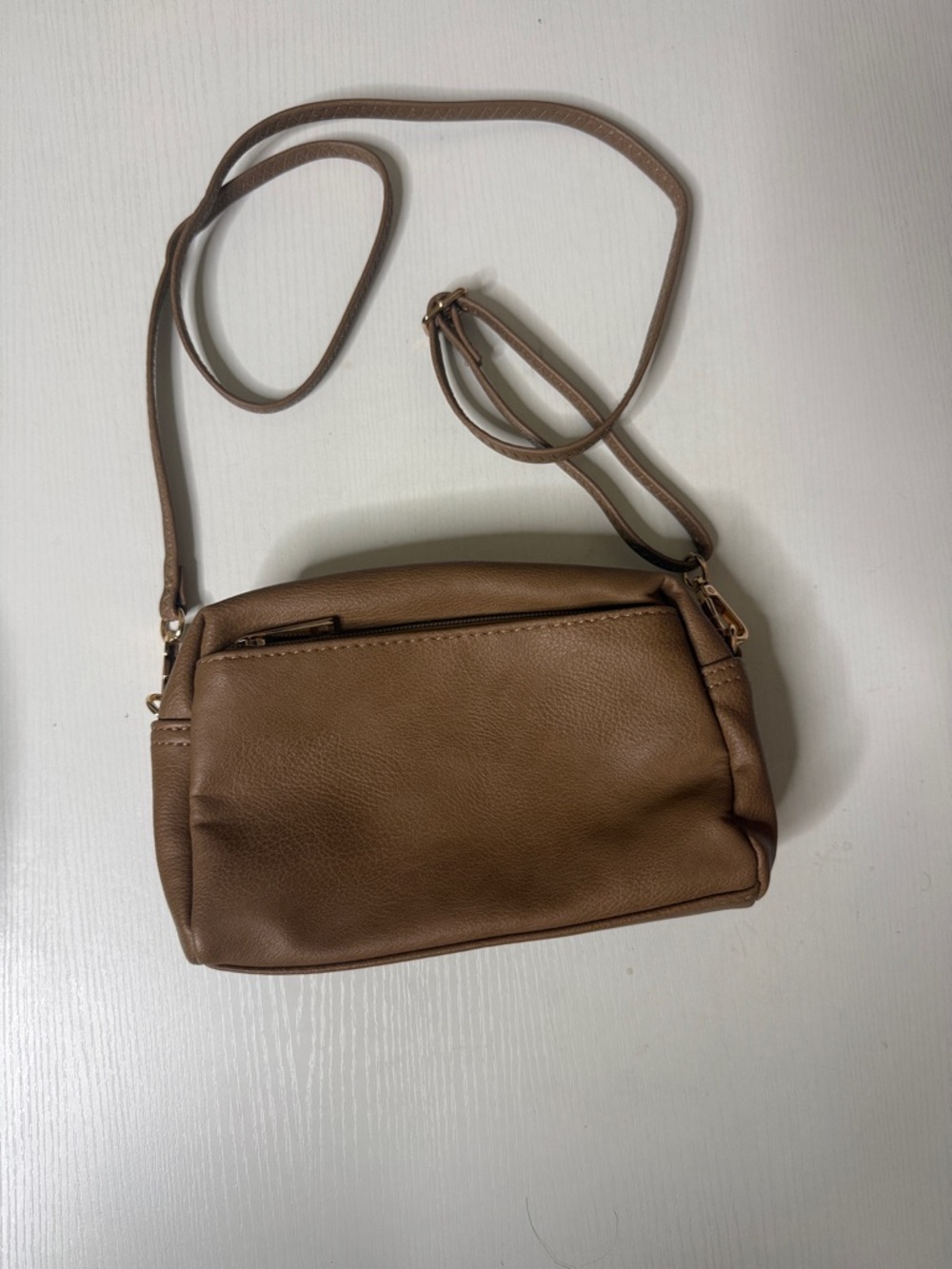 Everyday Brown Crossbody Bag with Adjustable Strap